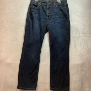 Talbots Bootcut Womens Denim size 2/32 inches dark blue mid rise